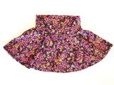 Vintage Floral Mini Twister Skirt
