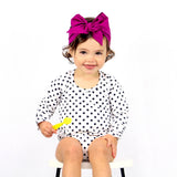 Black & White Polkadot RUCHED