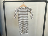Baby J Sleeper:  Brown Stripes