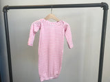 Baby J Sleeper:  Pink Stripes