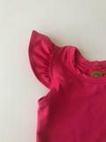 Bright Pink Ruffles Onesie