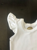 White Ruffles Onesie
